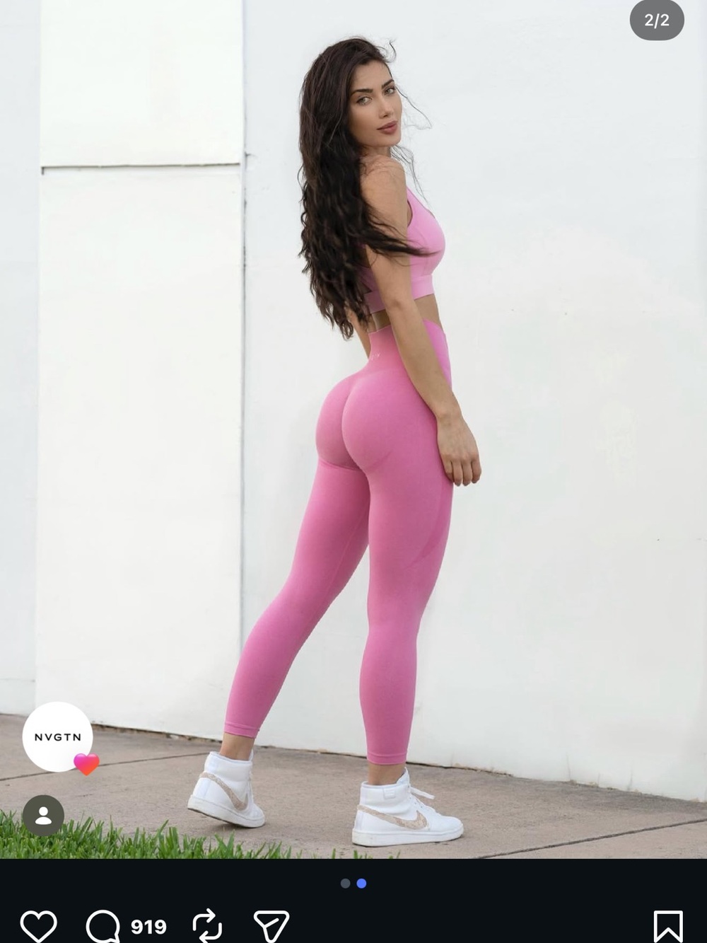 NVGTN Pink Seamless High-Waist Leggings